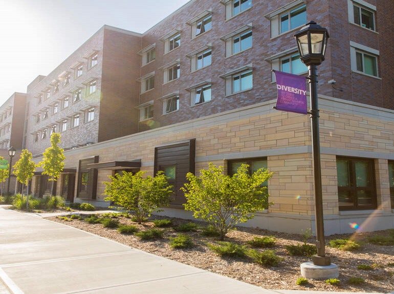 Exterior of Frey Hall.