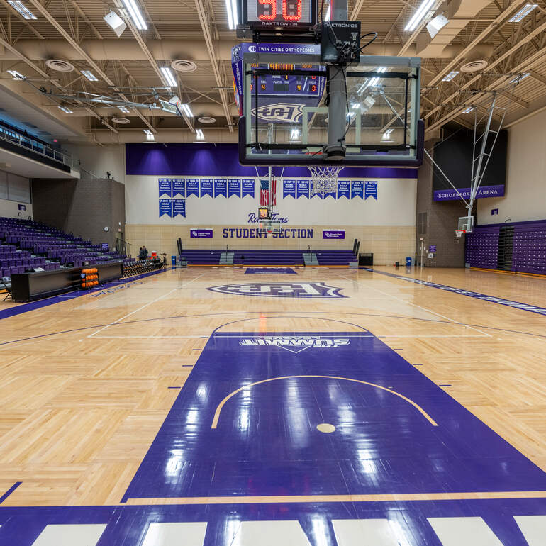 indoor basketball court in AARC